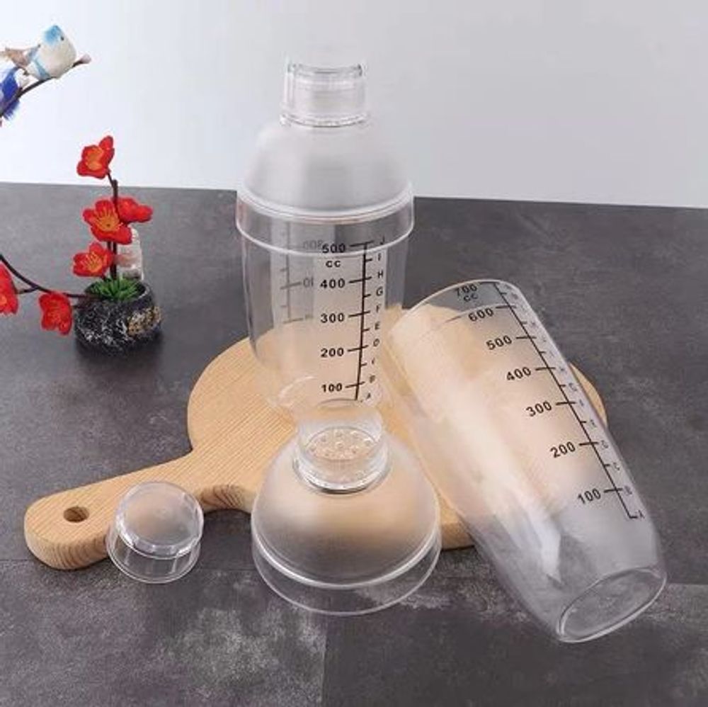 Bình nhựa lắc pha chế 350ml (THÙNG 60C)