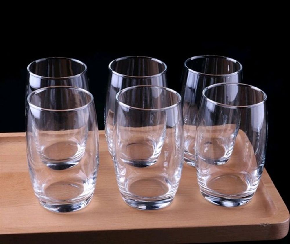 Bộ 6 cốc thủy tinh trắng trắng cao (THÙNG 8B)