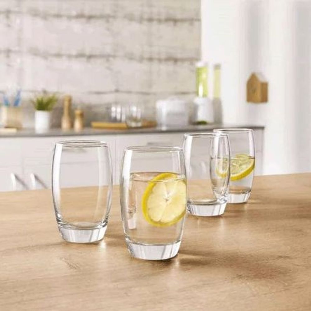 Bộ 6 cốc thủy tinh trắng trắng cao (THÙNG 8B)