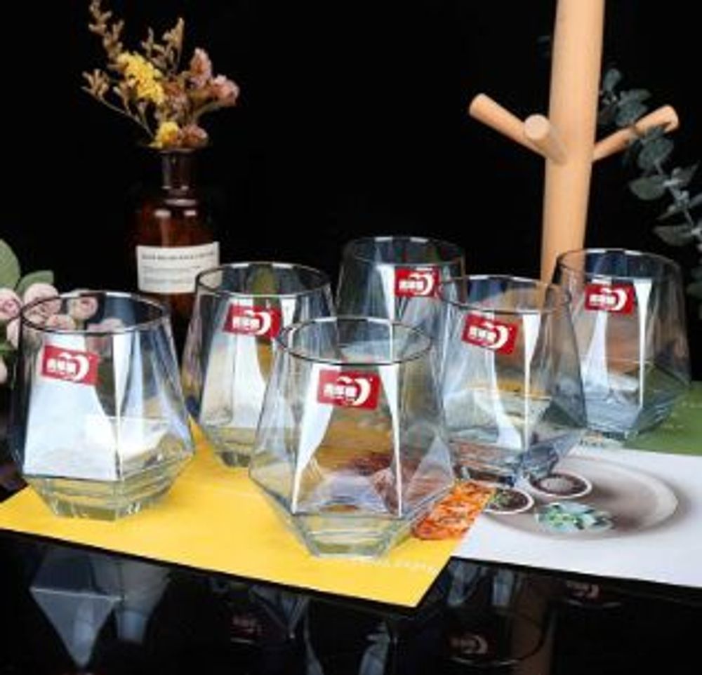 Cốc Thuỷ Tinh Góc Cạnh Trắng ES 5163-2C MM (THÙNG 12B)