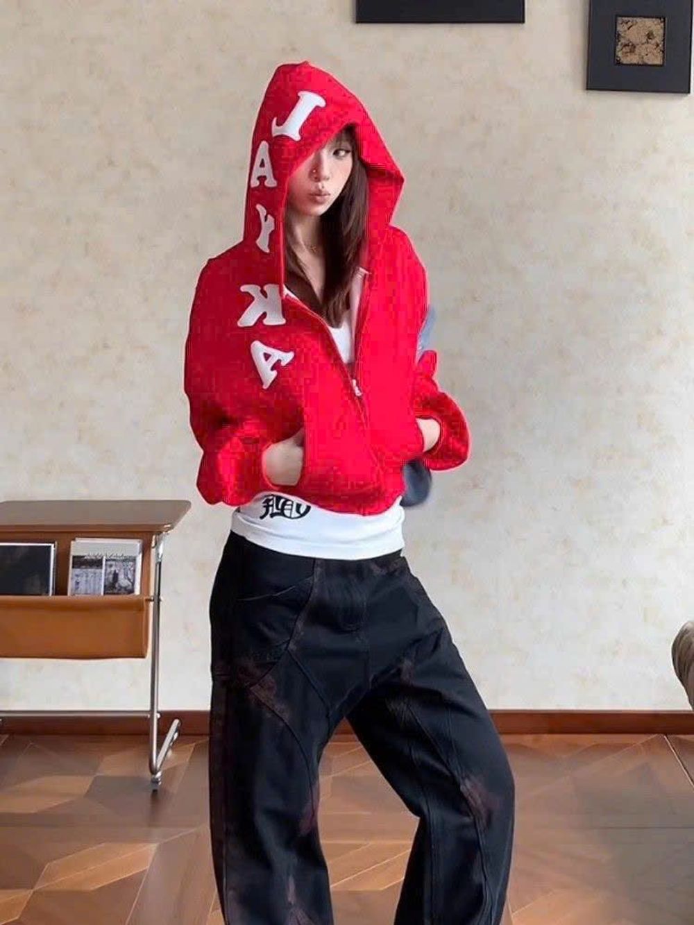 Áo khoác lửng dành cho nữ LAYKA thun nỉ dày mịn