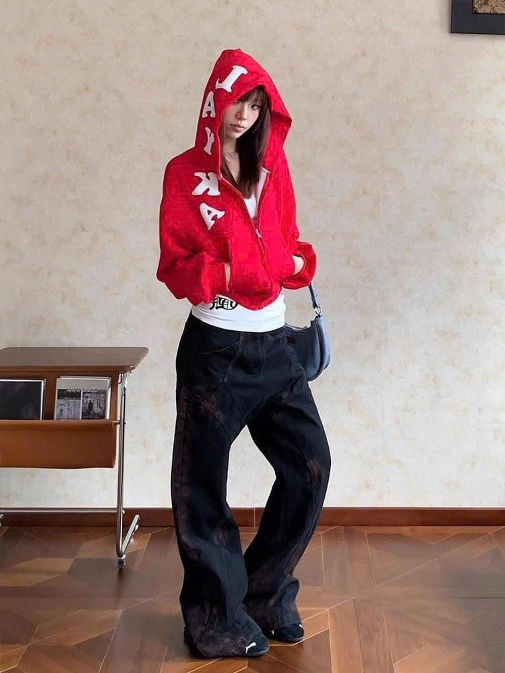 Áo khoác lửng dành cho nữ LAYKA thun nỉ dày mịn