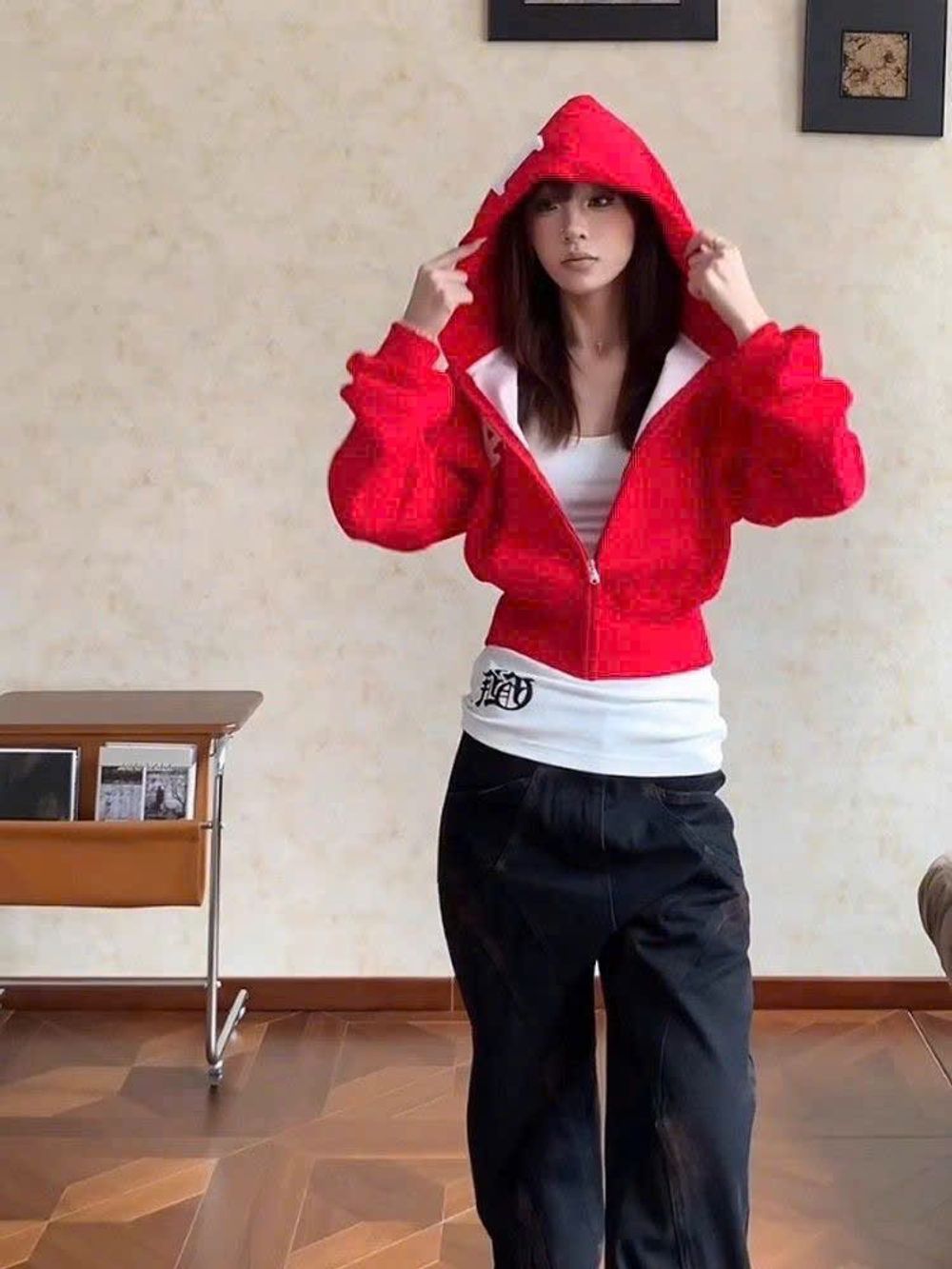 Áo khoác lửng dành cho nữ LAYKA thun nỉ dày mịn