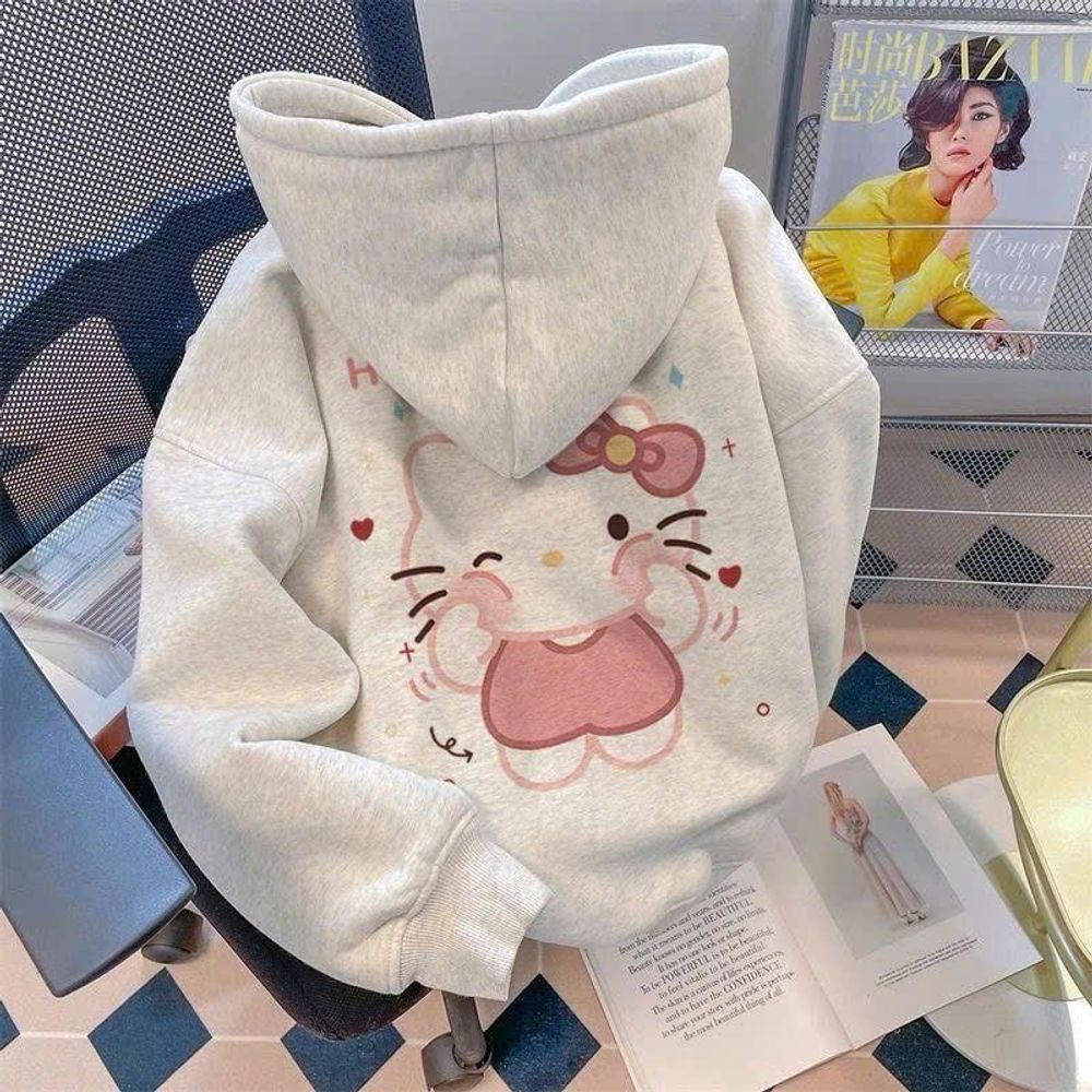 Áo khoác nữ Hoodie Hello Kitty