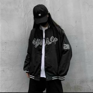 Áo Khoác Dù Bomber Unisex In Chữ ARAJN Phong Cách Bóng Chày Thời Trang Teen Siêu Hot