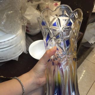 lọ hoa thủy tinh 35cm màu đẹp