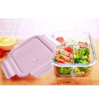 Hộp Cơm Thủy Tinh 3 Ngăn Chịu Nhiệt Cao Hộp Cơm Thủy Tinh 3 Ngăn Chịu Nhiệt Cao