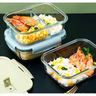 Hộp Cơm Thủy Tinh 3 Ngăn Chịu Nhiệt Cao Hộp Cơm Thủy Tinh 3 Ngăn Chịu Nhiệt Cao