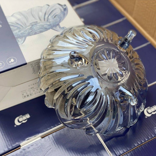 BÁT THỦY TINH 3 CHÂN THẢ HOA MÀU