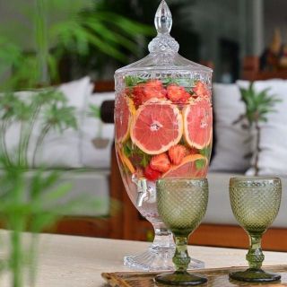 Bình thủy tinh đựng nước có vòi 5 lít cao cấp