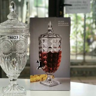 Bình thủy tinh đựng nước có vòi 5 lít cao cấp