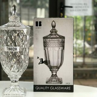 Bình thủy tinh đựng nước có vòi 5 lít cao cấp