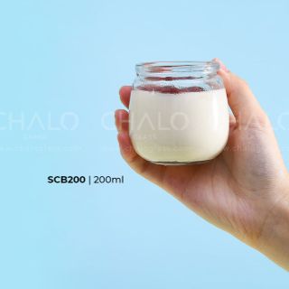 Hũ thủy tinh làm sữa chua, caramen 200ml ( hũ béo)