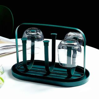 Bộ giá úp cốc bầu dục sang chảnh kèm khay hứng Bộ giá úp cốc bầu dục sang chảnh kèm khay hứng