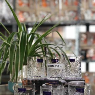 BỘ CỐC THỦY TINH CHỊU NHIỆT 6 CHIẾC MÀU TRẮNG HOẠ TIẾT HOA NỔI