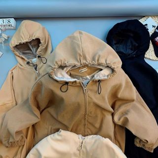 Áo khoác chất da lộn trơn form cánh dơi bự 70kg