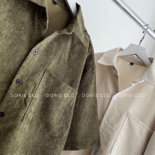 Áo sơ mi nhung tăm tay ngắn có 1 túi ngực form dưới 70kg Áo sơ mi nhung tăm tay ngắn có 1 túi ngực form dưới 70kg