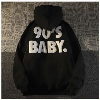 Áo hoodie nỉ in nổi 90s baby form đẹp vải mịn