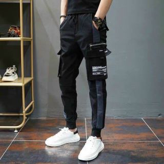Quần jogger nam vải kaki dài trơn túi hộp bó ống phong cách Hàn Quốc 4 mùa Quần jogger nam vải kaki dài trơn túi hộp bó ống phong cách Hàn Quốc 4 mùa