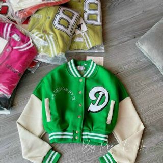 Áo khoác lửng thêu chữ D