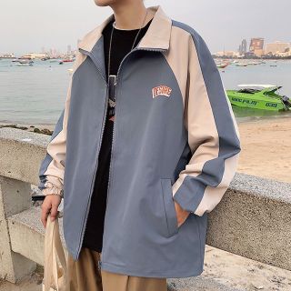 Áo khoác tay dài chống gió giữ ấm phối màu độc đáo thời trang dành cho nam Áo khoác tay dài chống gió giữ ấm phối màu độc đáo thời trang dành cho nam