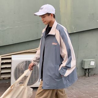 Áo khoác tay dài chống gió giữ ấm phối màu độc đáo thời trang dành cho nam Áo khoác tay dài chống gió giữ ấm phối màu độc đáo thời trang dành cho nam