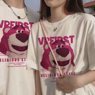Áo thun gấu in VREIRS áo phông nam nữ unisex vải cotton thoáng mát Áo thun gấu in VREIRS áo phông nam nữ unisex vải cotton thoáng mát