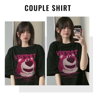 Áo thun gấu in VREIRS áo phông nam nữ unisex vải cotton thoáng mát Áo thun gấu in VREIRS áo phông nam nữ unisex vải cotton thoáng mát