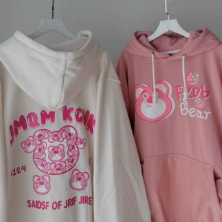 Áo Hoodie FZOB BEAR Gấu Dâu Form Rộng Unisex Nam Nữ Áo Hoodie FZOB BEAR Gấu Dâu Form Rộng Unisex Nam Nữ
