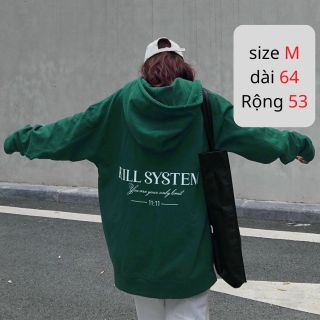 Áo Nỉ Hoodie KILL SYTEM Khóa Kéo Unisex Form Rộng Áo Nỉ Hoodie KILL SYTEM Khóa Kéo Unisex Form Rộng