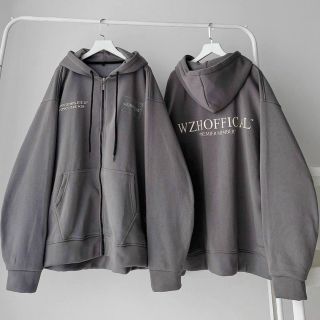Áo Khoác Nỉ Chữ WZHOFFICAL Cặp Nam Nữ - Hoodie Có Dây Kéo Nón 2 Lớp Kiểu Rộng Unisex -Chống Nắng Áo Khoác Nỉ Chữ WZHOFFICAL Cặp Nam Nữ - Hoodie Có Dây Kéo Nón 2 Lớp Kiểu Rộng Unisex -Chống Nắng