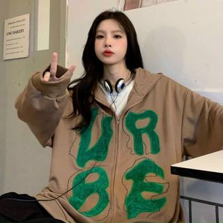 Áo Khoác Nỉ Bông BE UR Hoodie Zip form rộng Unisex Nam Nữ Áo Khoác Nỉ Bông BE UR Hoodie Zip form rộng Unisex Nam Nữ