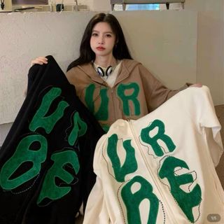 Áo Khoác Nỉ Bông BE UR Hoodie Zip form rộng Unisex Nam Nữ Áo Khoác Nỉ Bông BE UR Hoodie Zip form rộng Unisex Nam Nữ