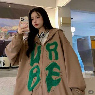 Áo Khoác Nỉ Bông BE UR Hoodie Zip form rộng Unisex Nam Nữ Áo Khoác Nỉ Bông BE UR Hoodie Zip form rộng Unisex Nam Nữ