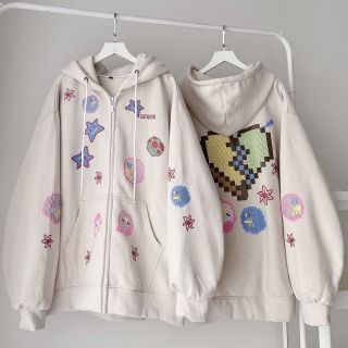 Áo Hoodie Nỉ Bông in TRÁI TIM EATILEXD Khóa ZIP Form Rộng Basic Nam Nữ Unisex Phong Cách Ulzzang Áo Hoodie Nỉ Bông in TRÁI TIM EATILEXD Khóa ZIP Form Rộng Basic Nam Nữ Unisex Phong Cách Ulzzang