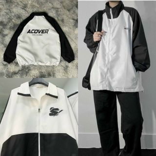 Áo Khoác Jacket Form Rộng SWEEDER Vải Dù Trượt Nước Ulzzang màu TRẮNG Áo Khoác Jacket Form Rộng SWEEDER Vải Dù Trượt Nước Ulzzang màu TRẮNG