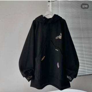 Áo Hoodie chữ thêu hoạt tiết HOUSE túi to bự form rộng nam nữ unisex Áo Hoodie chữ thêu hoạt tiết HOUSE túi to bự form rộng nam nữ unisex