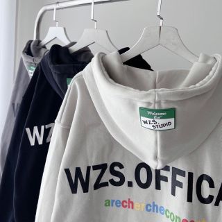 Áo khoác hoodie zip WZS 2023 vải nỉ lót bông form rộng unisex nam nữ Áo khoác hoodie zip WZS 2023 vải nỉ lót bông form rộng unisex nam nữ