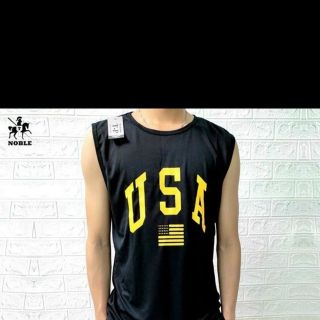 Bộ thể thao unisex nam tập gym, mặc nhà mát mẻ cotton thoáng mát in USA