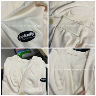 Áo Cardigan nỉ Unisex form rộng - áo khoác nỉ bông dài tay cổ tròn năng động logo thêu Áo Cardigan nỉ Unisex form rộng - áo khoác nỉ bông dài tay cổ tròn năng động logo thêu