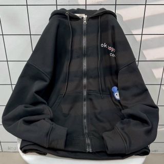 ￼Áo khoác Zip POPO Chất Vải Nỉ Bông Form Rộng Unison