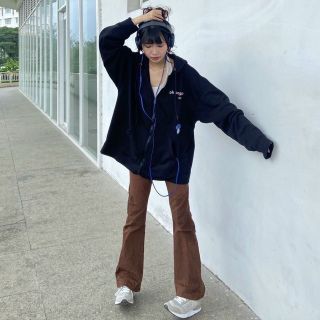 ￼Áo khoác Zip POPO Chất Vải Nỉ Bông Form Rộng Unison