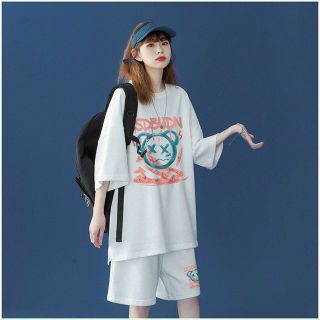 Đồ bộ mặc nhà, đồ bộ đùi nam nữ in hình mặt gấu trẻ trung năng động thích hợp mặc nhà, đi chơi, thể thao Đồ bộ mặc nhà, đồ bộ đùi nam nữ in hình mặt gấu trẻ trung năng động thích hợp mặc nhà, đi chơi, thể thao