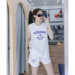 Set Bộ ba lỗ nữ thể thao gồm áo tanktop thun cotton xịn kèm quần đùi nữ thể thao cá tính ullzang mặc Set Bộ ba lỗ nữ thể thao gồm áo tanktop thun cotton xịn kèm quần đùi nữ thể thao cá tính ullzang mặc