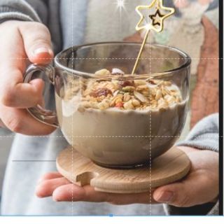 Cốc thủy tinh MÀU HỔ PHÁCH A2 chịu nhiệt cao cấp 480ml. Ly thủy tinh cường lực trong suốt đựng đồ ngũ c	ốc ăn sáng