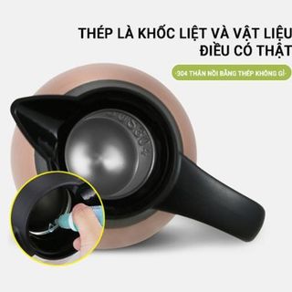 Bình nước giữ nhiệt bằng thép không gỉ phong cách Châu Âu
