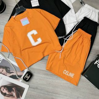 Đồ bộ đùi mặc nhà kiểu croptop in chữ C siêu xinh. Đồ bộ đùi mặc nhà kiểu croptop in chữ C siêu xinh.