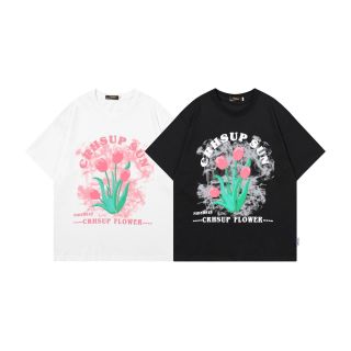 Áo Thun Tay Lỡ Dáng Rộng In Hình Hoa Tulip Kiểu Hàn Quốc Thời Trang Mùa Hè Cho Nữ Áo Thun Tay Lỡ Dáng Rộng In Hình Hoa Tulip Kiểu Hàn Quốc Thời Trang Mùa Hè Cho Nữ