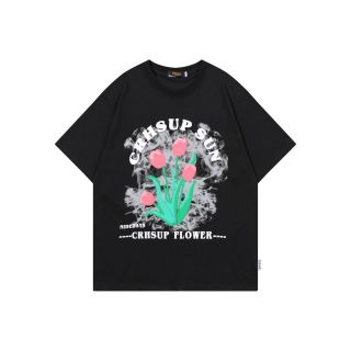 Áo Thun Tay Lỡ Dáng Rộng In Hình Hoa Tulip Kiểu Hàn Quốc Thời Trang Mùa Hè Cho Nữ Áo Thun Tay Lỡ Dáng Rộng In Hình Hoa Tulip Kiểu Hàn Quốc Thời Trang Mùa Hè Cho Nữ