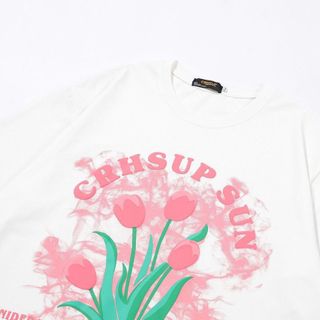 Áo Thun Tay Lỡ Dáng Rộng In Hình Hoa Tulip Kiểu Hàn Quốc Thời Trang Mùa Hè Cho Nữ Áo Thun Tay Lỡ Dáng Rộng In Hình Hoa Tulip Kiểu Hàn Quốc Thời Trang Mùa Hè Cho Nữ